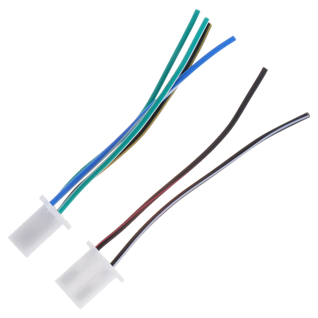 Igniter Connection Cable Assembly Motorcycle Engine Parts 2pcs Ignition Wires with Two-hole and Four-hole for CG125