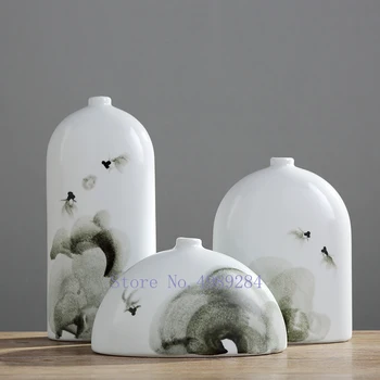 

CREATIVE CHINESE RETRO CERAMICS VASE FLOWER ARRANGEMENT ACCESSORIES MODERN HOME CRAFTS ORNAMENTS LIVING ROOM DESKTOP DECORATION
