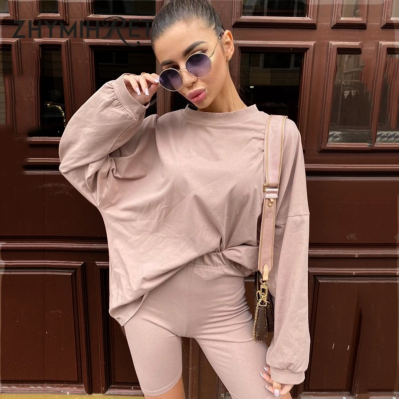 oversized t shirt with biker shorts