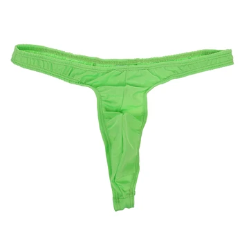 

Mens Sexy G-string Stretch Pouch Thong Underwear Brief - Lime