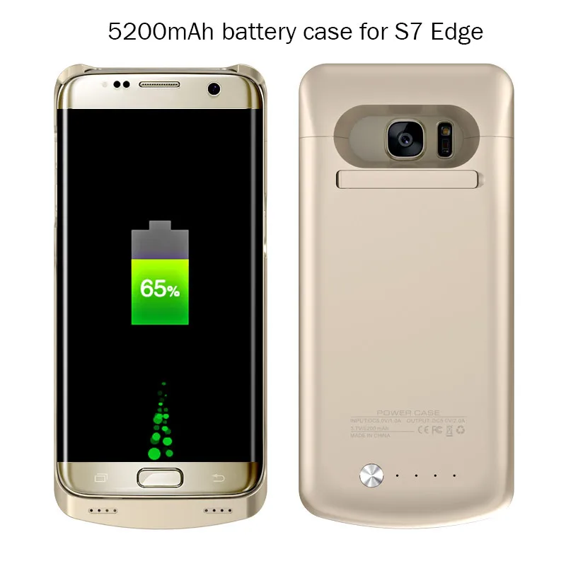 5200 мАч зарядное устройство чехол для samsung Galaxy S7 Edge power Bank зарядный чехол зарядное устройство чехол для Galaxy S7 Edge