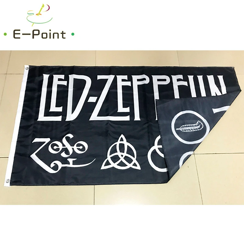 Британский Led Zeppelin рок флаг группы 2ft* 3ft(60*90 см) 3ft* 5ft(90*150 см) размер рождественские украшения для домашнего флага баннер подарки