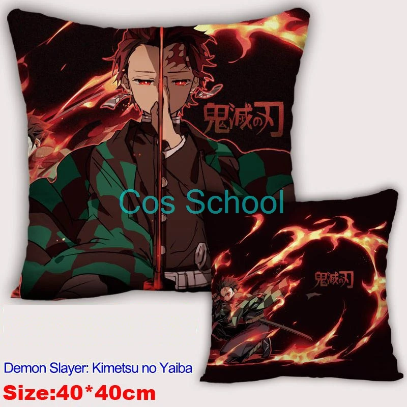 Cos школьная аниме Kamado Tanjirou Nezuko подушки Demon Slayer Kimetsu no Yaiba подушки Agatsuma Zenitsu наволочка+ подушки