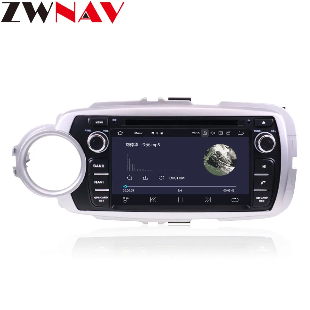 DSP ips Android 9 2 DIN экран автомобиля gps-навигация, dvd-плеер радио для Toyota Yaris 2012- воспроизводитель Мультимедиа Радио