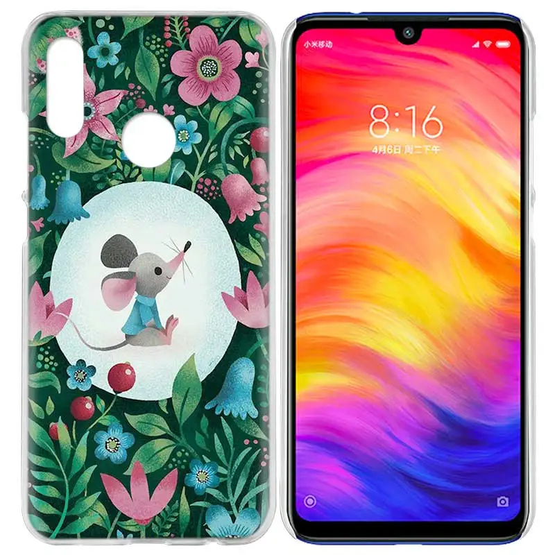 Чехол для Xiaomi Redmi Note 7 7A фотоаппаратов моментальной печати 7S 6 6A 5 Y3 K20 mi 8 до 9 лет CC9 CC9E A1 A2 A3 играть F1 Lite Pro Plus с изображением милых животных крыса
