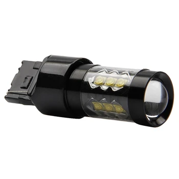 

Car LED Car Light Bulb 7440 Reversing Light Bulb Rear Fog Light 16SMD Brake Light 80W Steering Angle Light