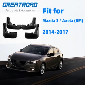 

Front Rear Molded Mud Flaps For Mazda 3 (BM) Axela 4-Door Sedan 2014-2017 Mudflaps Splash Guards Mud Flap Mudguards 2015 2016