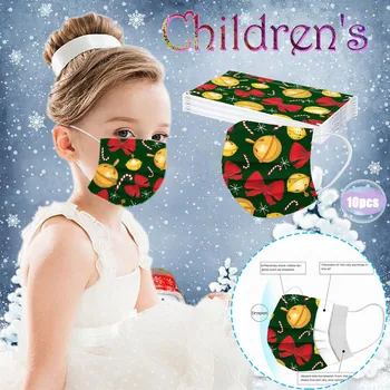 

10PCS Kids Children's Mask Disposable Face Mask 3Ply Ear Loop Face Masks Cover Protect Unisex Mask for Children Mascarilla