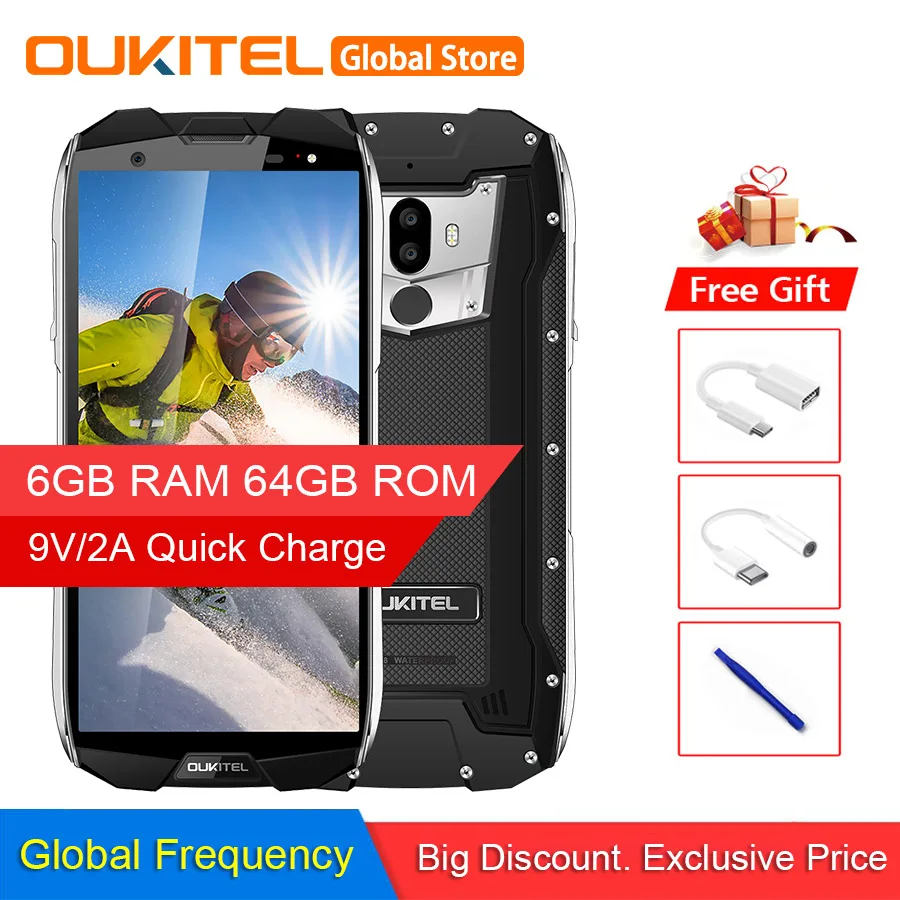 Водонепроницаемый смартфон OUKITEL WP5000 6+64 ГБ|Смартфоны| |