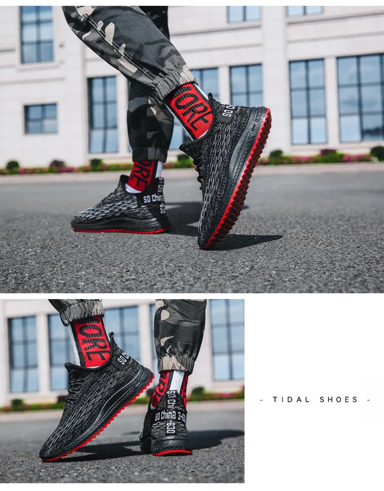 New Men Shoes Mesh Comfortable Breathable Lightweight Casual Wear-resistant Non-slip Sneakers Design Men Shoes