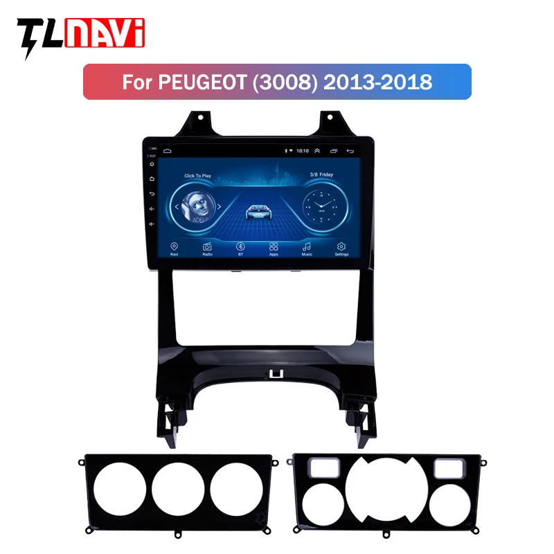 9 дюймов Android 8,1 gps автомобильный dvd плеер с навигацией плеер для peugeot 3008 2009 2010- с Bluetooth WiFi