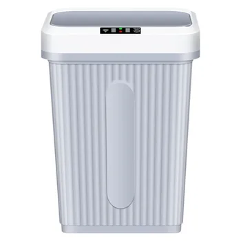 

1pc Charging Smart Trash Can Automatic Induction Dustbin with Lid Mute Waste Bin with Build-in Battery for Home Living Room Kitc