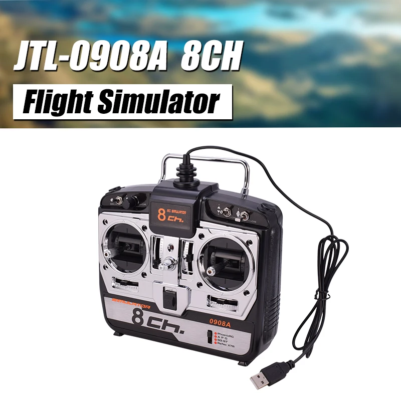 JTL 0904A 6CH/8CH RC симулятор полета поддержка Real RF7 G7 Phoenix 5 0 XTR Радиоуправляемый вертолет