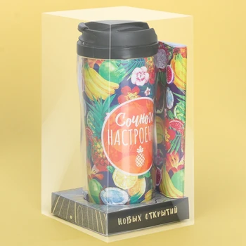 

Thermo glass 350 ml with a cover for documents "Juicy Mood"