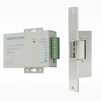 

Jeatone Electric Lock Narrow Type Electric Door Lock with Power Supply Control for different Door NC Mode Fail Safe Access