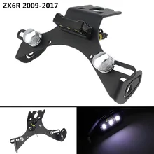 License Plate Holder LED Light For Kawasaki ZX6R ZX-6R 2009- 2012 2013 Tail Tidy Fender Eliminator NINJA 636