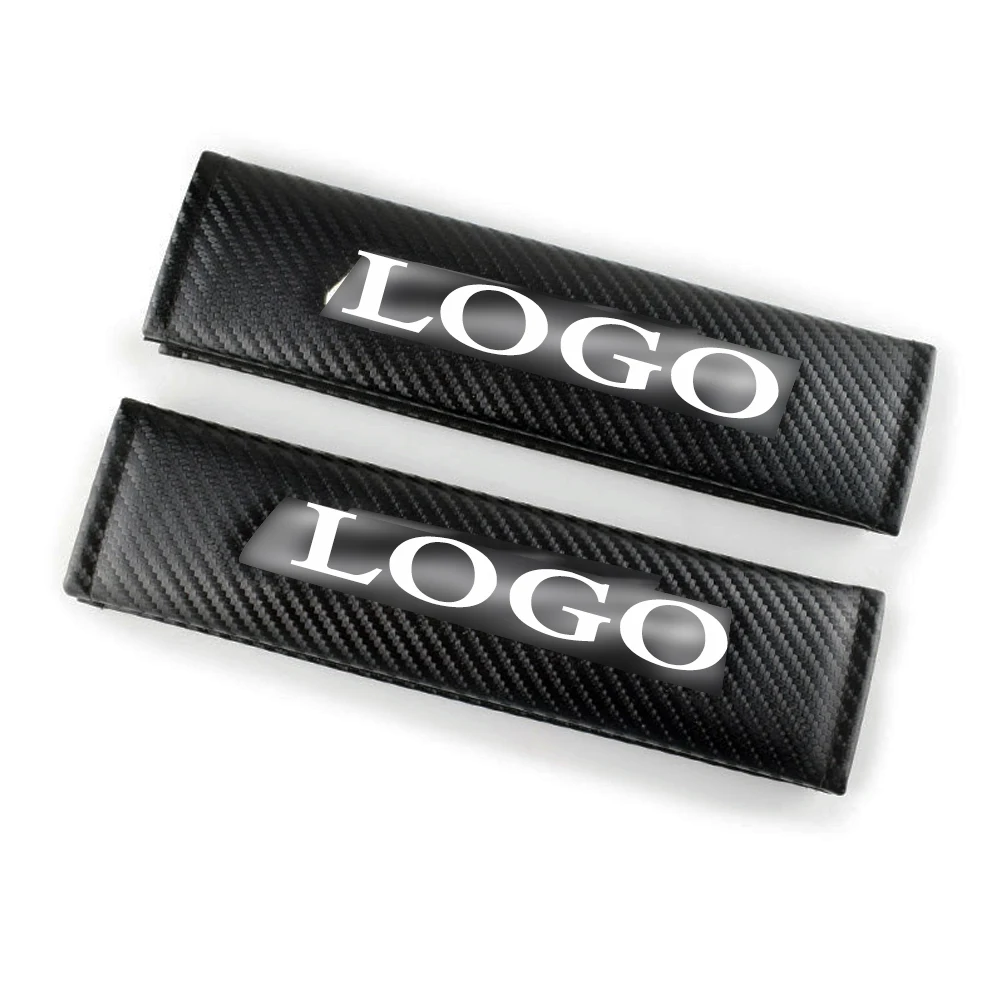 

Car Logo Seatbelt Shouder Pads for CHR Seat Belt Cover Protector Embroidery Emblem for Toyota CH-R Safety Belts Padding 2020 New