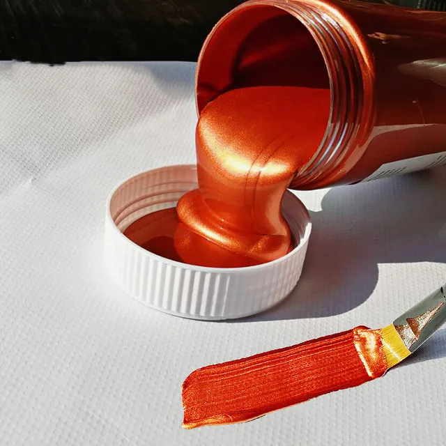 100ml Metallic Gold Acrylic Paint 8