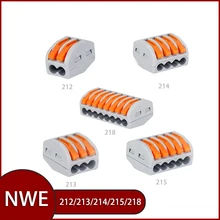 2/10/30/50/100 pcs Electrical Wire Connector Push-in Terminal Block Universal Fast Wiring Cable Connectors For Cable Connection