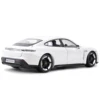 Bburago 1:24 Porsche Taycan Turbo S White Sports Car Static Die Cast Vehicles Collectible Model Car Toys 3