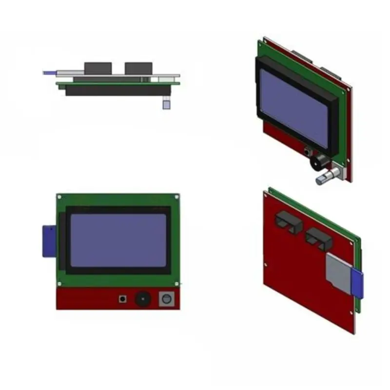 12864 ЖК-дисплей 3d принтер контроллер+ адаптер для RAMPS 1,4 Reprap Mendel и Прямая поставка