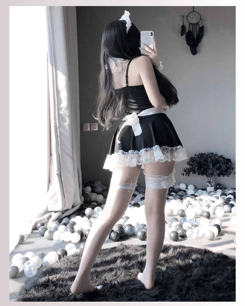 Hot Lolita Maid Uniform Babydoll Dress Lingerie Porn Erotic Role Play Women Sexy Lingerie Maid Cosplay Costumes Maids Underwear women lingerie women lingerie set women cosplay costume