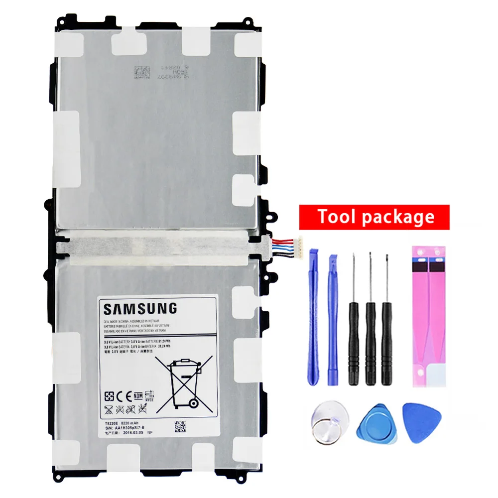 

Original Tablet Battery T8220E 8220mAh For Samsung GALAXY Note 10.1 Tab Pro P600 P601 P605 P607 SM-T520 SM-T525 Batteries