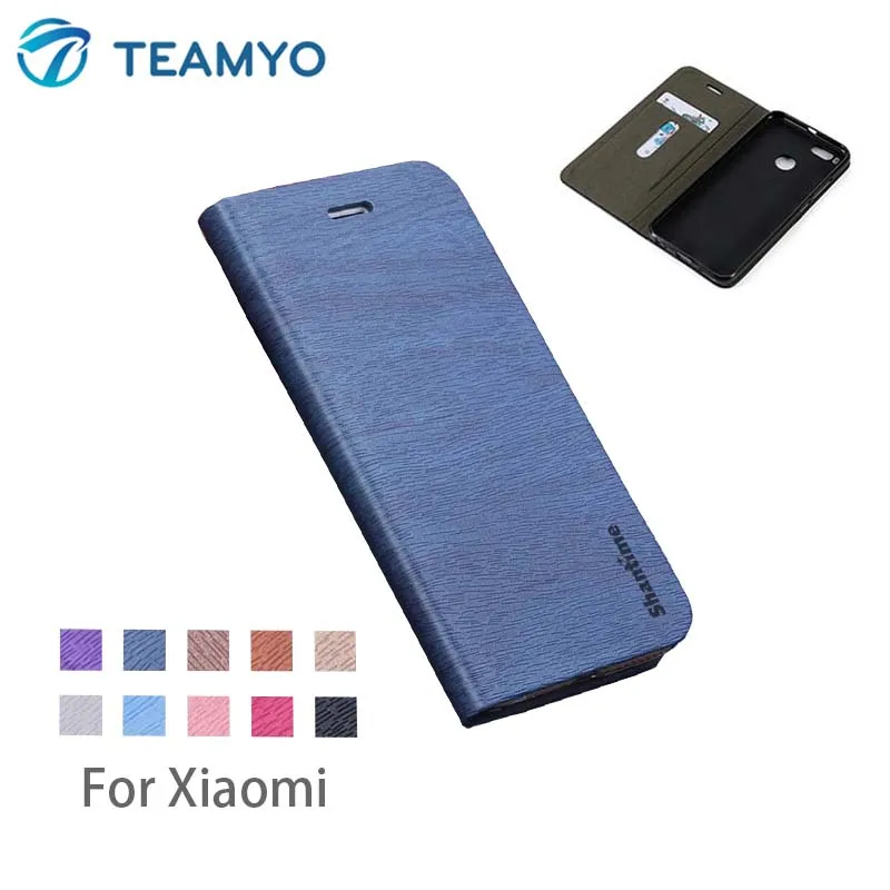 Чехол для телефона из искусственной кожи Xiao mi 6 Note 3 8 8SE X 2S деловой Мягкий