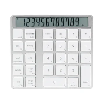 

Bluetooth 2-In-1 Numeric Keypad Calculator Display Switch Charge Calculator Portable Mini Computer