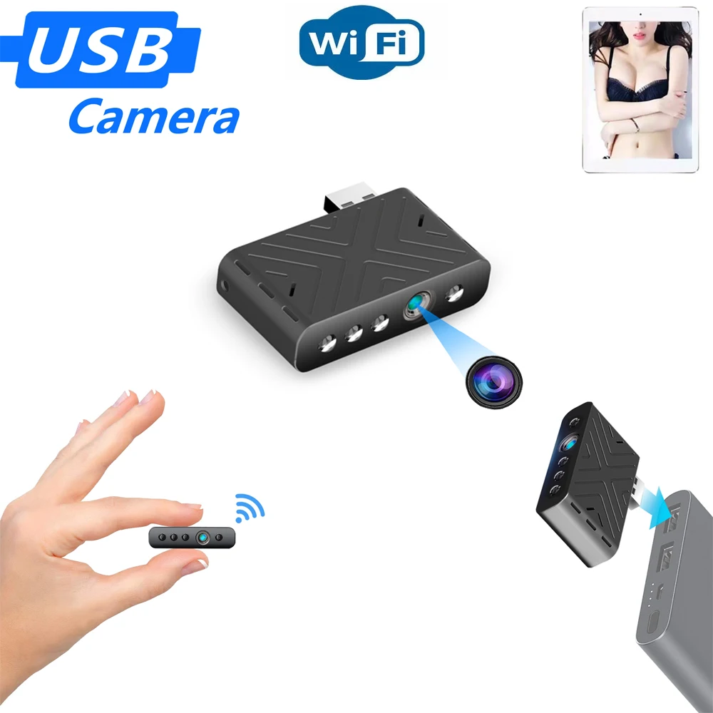 Мини-камера с Ии и функцией ночного видения Wi-Fi Micro USB | Электроника