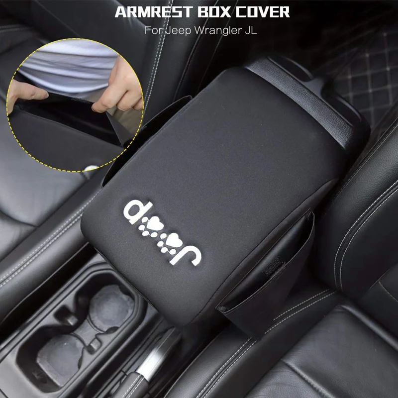 Крышка центральной консоли подлокотник с сумкой для- Jeep Wrangler Jl Jlu 2 двери и 4 двери, аксессуары для интерьера, Do
