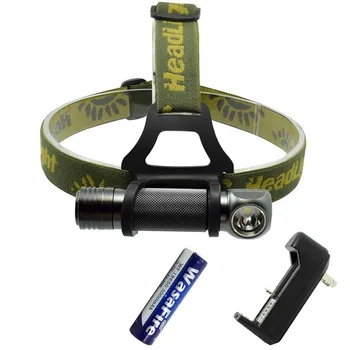 

Wasafire 2in1 LED Headlamp XPL V5 Waterproof 3 Modes Headlight Forehead Torch with 18650 Battery+Charger for Camping Hunting