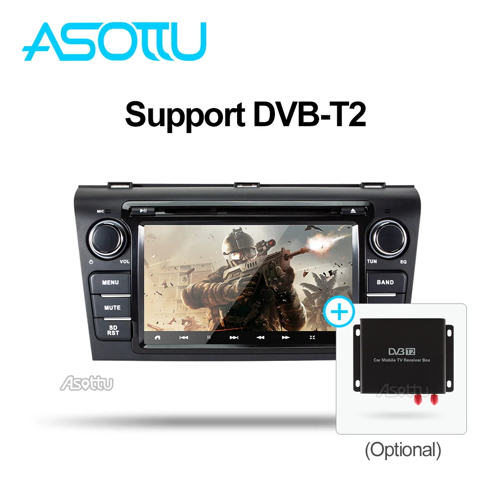 Asottu android 9,0 автомобильный dvd для Mazda 3 2004 2005 2006 2007 2008 2009 Автомобиль Радио gps навигации