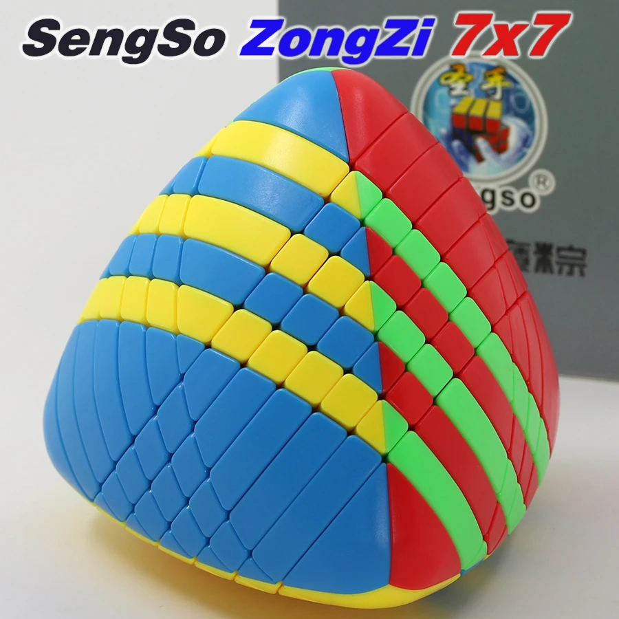 

Magic Cube sengso 7x7x7 mastermorphix cube zongzi 7x7 Stickerless 4 faces strange shape cubes puzzle Educational Twist toy game