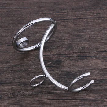 

1pc Shaving Razor Rack Stainless Steel Razor Bracket Brush Stand Holder with Non-slip Base (Special-shaped Frame 1)