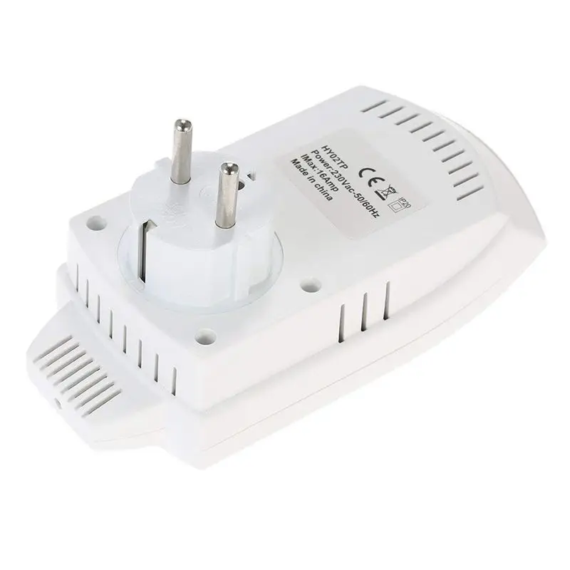 Beste Eu Plug Draadloze Temperatuur Controller Draadloze Vloerverwarming Programmeerbare Thermostaat Lcd Display Socket Kamer Boiler