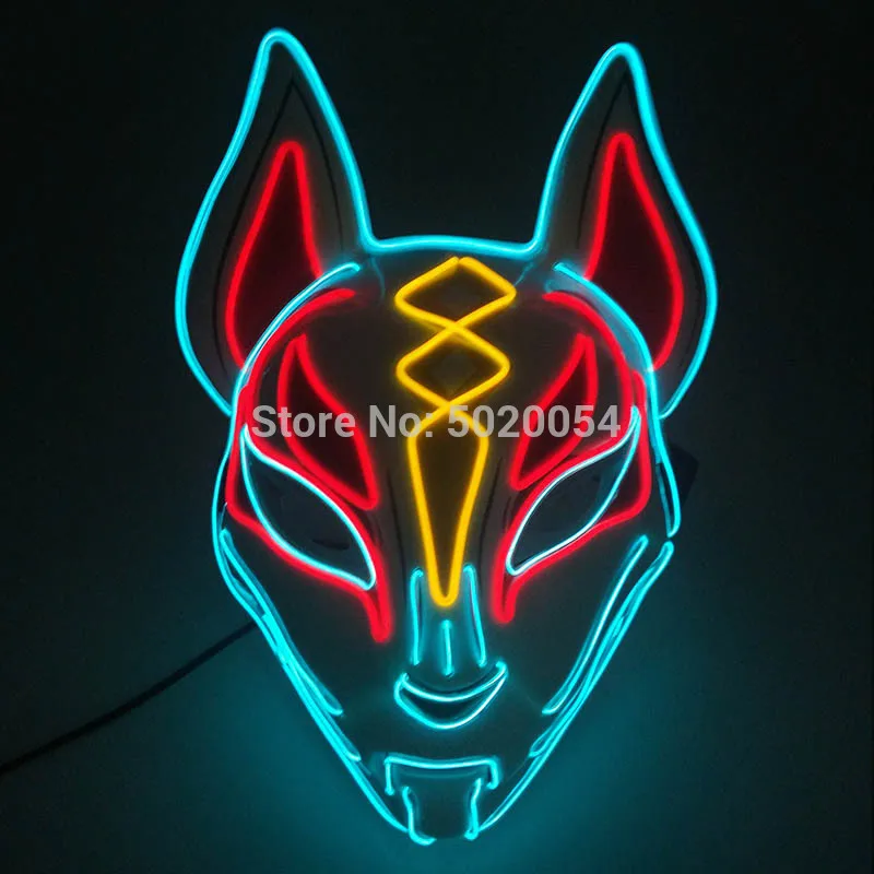 Anime Costumes Hot Sales LED Mask Glowing Halloween Party Mask Rave Mask Carnival Party Costume DJ Party Light Up Masks Anime Cosplay Props spider woman costume