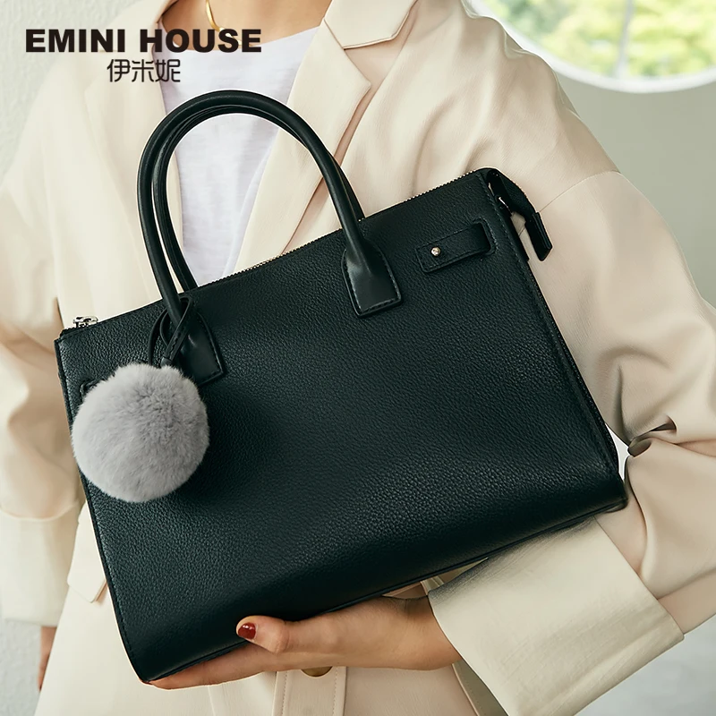

EMINI HOUSE Genuine Leather Handbag for Office Lady Luxury Handbags Women Bags Designer Crossbody Bags for Women Shoulder Bag