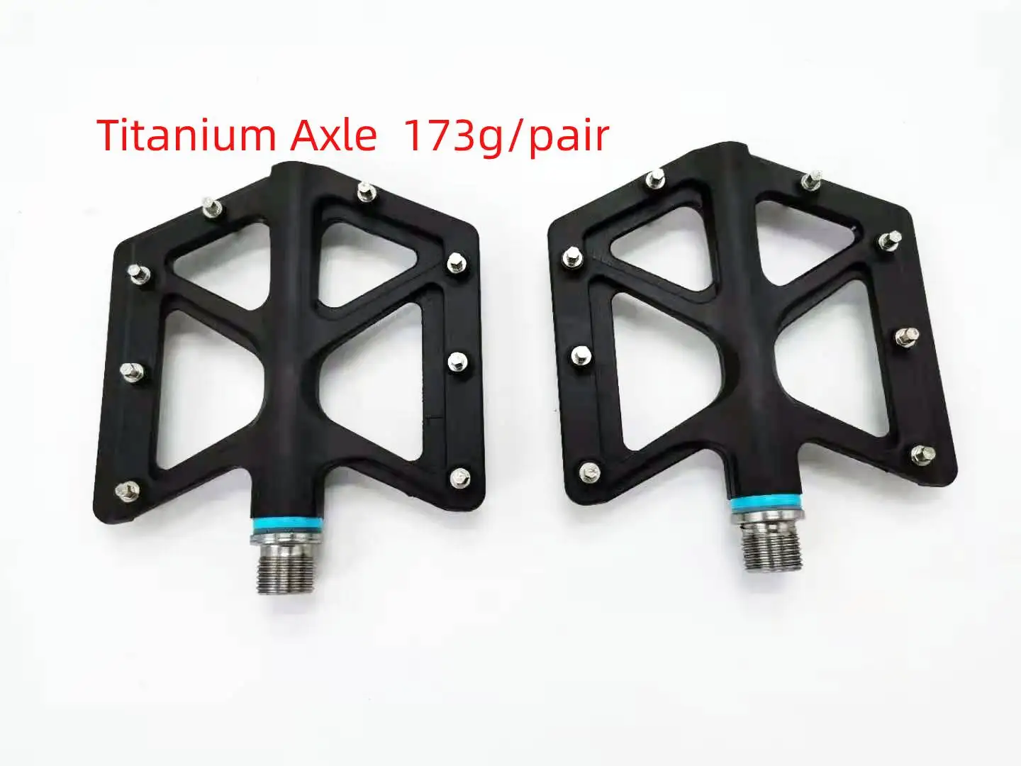 Titanium axle MTB Bike Pedal Nylon Bearing 9/16 Mountain Pedals High-Strength Non-Slip Bicycle Surface for Road BMX | Спорт и