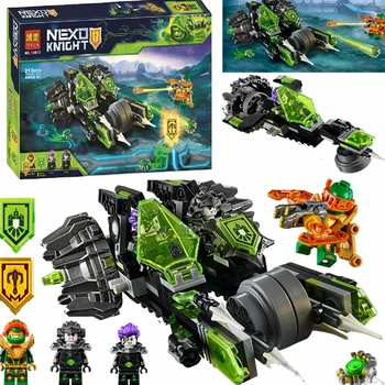 

bela New nexus knights Twinfactor figures Building blocks Bricks Compatible 72002 nexo knight Car Model toys for children 10815