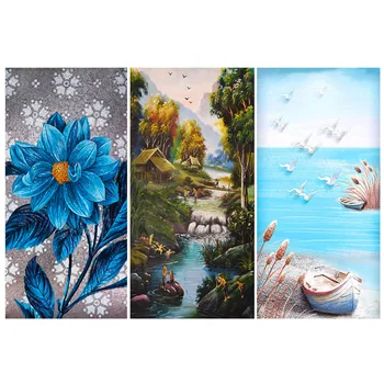 

85x45 DIY Diamond Painting Flowers sea landscape Full Square Drill Diamond Embroidery Cross Stitch Wall Sticker Decoration Home