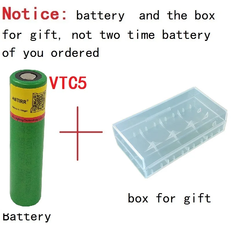 3,7 V 2600 MAH 18650 батарея для us18650 sony VTC5 30A Игрушки Инструменты фонарик батарея+ коробка