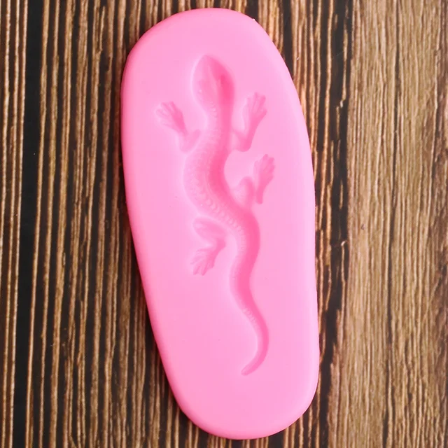 Gecko Gyík Szilikon Formák Diy Party Cupcake Topper Fondant Torta Dekorációs Szerszámok Cukorkapoler Agyag Csokoládé Gumpaste Penészek - Image 3