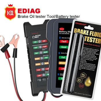 

Car Brake Liquid Tester 12v Battery Test Tool Auto Battery Tool for Auto voltage checking Brake Oil Tester for DOT3/DOT4/DOT5.1