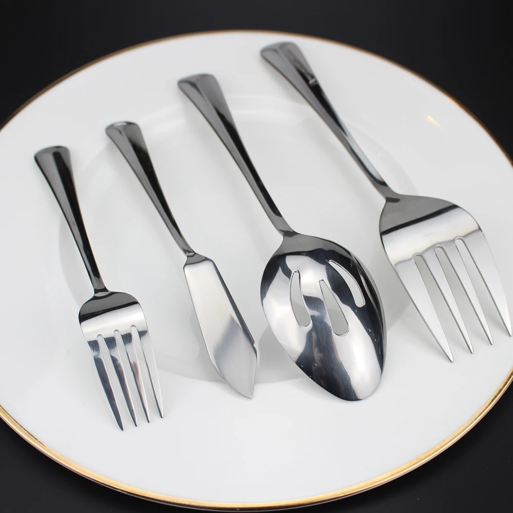 Dinnerware Western Flatware Stainless Steel 10pcs Untensil Option Cost-effective Cutlery Silverware for Kitchen