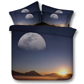 

Sunshine Digital print Bedding Set Quilt Cover Design Bed Set Bohemian a Mini Van Bedclothes 3pcs Large size 260*225cm JF114