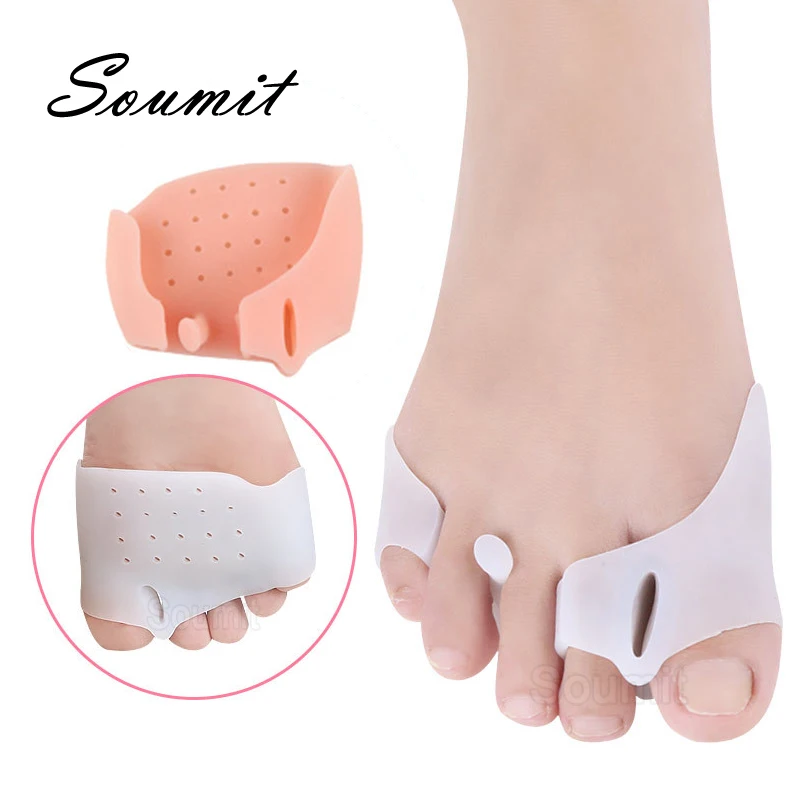 

Five Toes Separator for Hallux Valgus Corrector Pad Silicone Soft Forefoot Pads Relief Pain Orthopedic Foot Care Insert Cushion