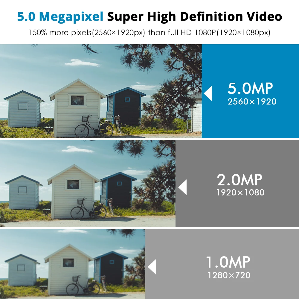 Камера видеонаблюдения Hiseeu 5 МП POE IP аудио 1080 P 2.0мп ONVIF водонепроницаемая сетевая