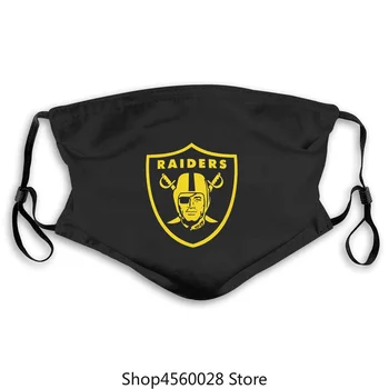 

Raiders Logo Football USA Men Printed mask-in masks from Men's Clothing 2020 High quality Brand mask Casual cartoon O-neck pm2.5