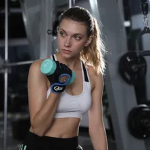 Противоскользящие перчатки для занятий спортом, фитнесом, для мужчин и женщин, для занятий в спортзале, гантели для упражнений, впитывающие пот, с отверстиями, для защиты рук, Спортивная посуда